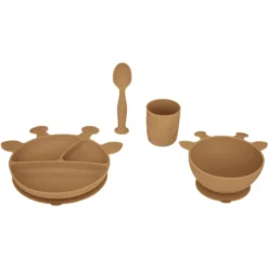 Atmosphera Siliconen Servies Set 4 Stuks Giraffe