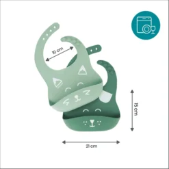 Babymoov BIB'ISY Slabbenset Van SIlikon, 2 Stuks 7 Babymoov BIB'ISY Slabbenset Van SIlikon, 2 Stuks -Lief En Klein babymoov bibisy slabbenset van silikon 2 stuks a367479 2