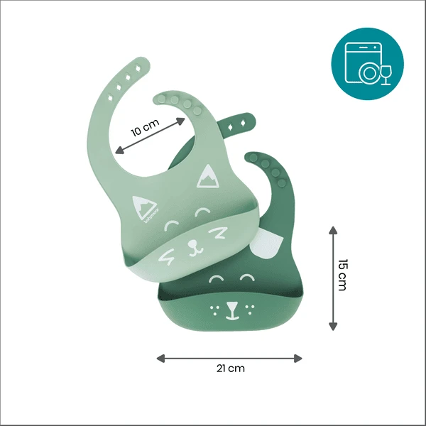 Babymoov BIB'ISY Slabbenset Van SIlikon, 2 Stuks 3 Babymoov BIB'ISY Slabbenset Van SIlikon, 2 Stuks - Afbeelding 3