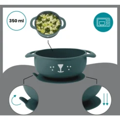 Babymoov Pannenset FIRST 'ISY Dog Gemaakt Van Siliconen -Lief En Klein babymoov pannenset first isy dog gemaakt van siliconen a367431 3