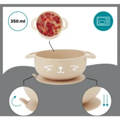 Babymoov Servies FIRST 'ISY Fox Van Silicone -Lief En Klein babymoov servies first isy fox van silicone a367469 3