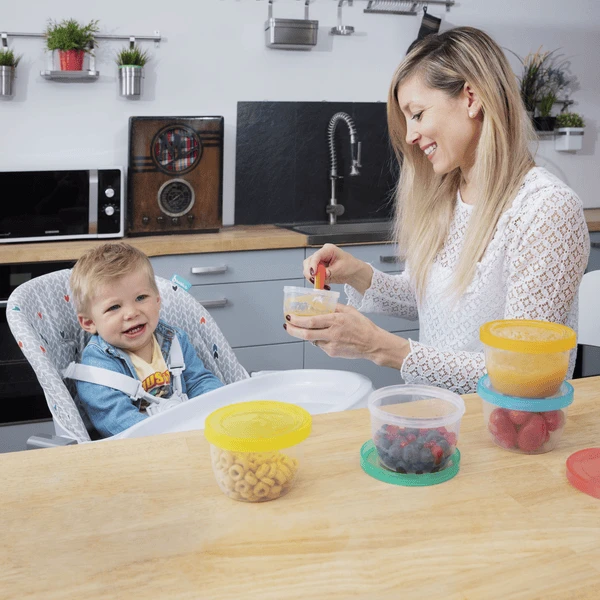 Badabulle Opbergbakje Badabowls Set Van 12, Elk Met 250 Ml Inhoud 2 Badabulle Opbergbakje Badabowls Set Van 12, Elk Met 250 Ml Inhoud - Afbeelding 2