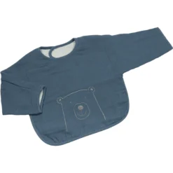 Be Be 's Collection Mousseline Slab Met Klittenband Donkerblauw -Lief En Klein be be s collection mousseline slab met klittenband donkerblauw a324687 3