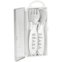 BEABA Ergonomische Bestekset 2e Leeftijd Grijs -Lief En Klein beaba ergonomische bestekset 2e leeftijd grijs a302885 2