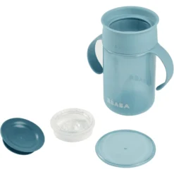 BEABA ® Leerbeker 360° Blauw 340ml -Lief En Klein beaba leerbeker 360 blauw 340ml a409211 3