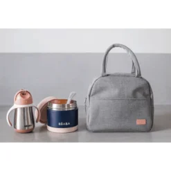 BEABA Maaltijdtassenset On-the-go - Antiek Roze -Lief En Klein beaba maaltijdtassenset on the go antiek roze a364032 2