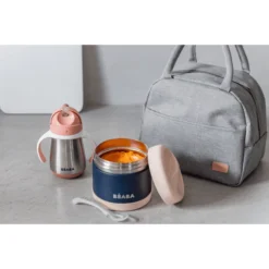 BEABA Maaltijdtassenset On-the-go - Antiek Roze -Lief En Klein beaba maaltijdtassenset on the go antiek roze a364032 3