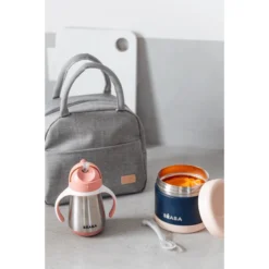 BEABA Maaltijdtassenset On-the-go - Antiek Roze -Lief En Klein beaba maaltijdtassenset on the go antiek roze a364032 4