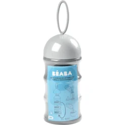 BEABA Poedermelk Doseerdoos 3 Stapelbare Compartimenten 270ml Grijs -Lief En Klein beaba poedermelk doseerdoos 3 stapelbare compartimenten 270ml grijs a303158 3