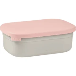 BEABA ® Roestvrij Stalen Lunch Box - Velvet Grijs/ Dusty Roze