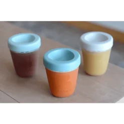 BEABA Serveerverpakking Set Van 3 Siliconen 200ml (Jungle) -Lief En Klein beaba serveerverpakking set van 3 siliconen 200ml jungle a302094 3