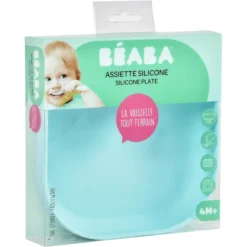 BEABA Siliconen Bordje Met Zuignap Lichtblauw -Lief En Klein beaba siliconen bordje met zuignap lichtblauw a274617 3