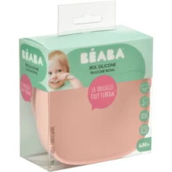 BEABA Siliconen Schaal Met Zuignap Roze -Lief En Klein beaba siliconen schaal met zuignap roze a303149 4