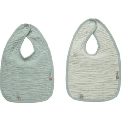 Bébé-jou Bébé Jou® Slabbetje 2-pack Puur Cotton Green