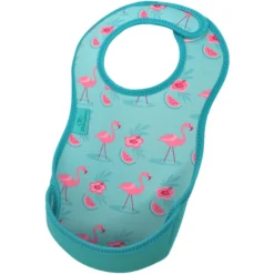 Bibetta Neopreen Slab UltraBib® Flamingo's -Lief En Klein bibetta neopreen slab ultrabib flamingos a335455 3
