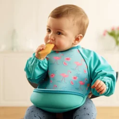 Bibetta Slabbetje UltraBib® Met Raglanmouwen Flamingo's -Lief En Klein bibetta slabbetje ultrabib met raglanmouwen flamingos a335481 3