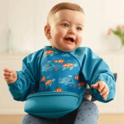 Bibetta Slabbetje UltraBib® Met Raglanmouwen Vissen -Lief En Klein bibetta slabbetje ultrabib met raglanmouwen vissen a335483 3