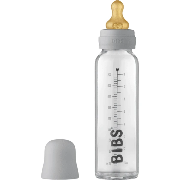 BIBS Babyflessen Compleet Set 225 Ml, Wolk 4 BIBS Babyflessen Compleet Set 225 Ml, Wolk - Afbeelding 4
