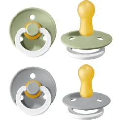 BIBS Dummies Colour Sage / Cloud Night 6-18 Maanden, 4 St. -Lief En Klein bibs dummies colour sage cloud night 6 18 maanden 4 st a321135 3