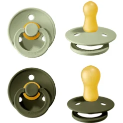 BIBS Dummies Colour Sage / Hunter Green 0-6 Maanden, 4 St. -Lief En Klein bibs dummies colour sage hunter green 0 6 maanden 4 st a321061 2