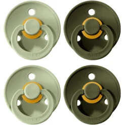 BIBS Dummies Colour Sage / Hunter Green 0-6 Maanden, 4 St.