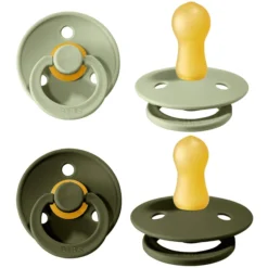 BIBS Dummies Colour Sage / Hunter Green 6-18 Maanden, 4 St. -Lief En Klein bibs dummies colour sage hunter green 6 18 maanden 4 st a321080 2