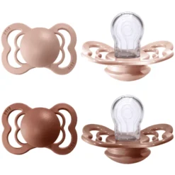 BIBS Dummies Supreme Blush / Woodchuck Silicone 0-6 Maanden, 4 St. -Lief En Klein bibs dummies supreme blush woodchuck silicone 0 6 maanden 4 st a321151 3