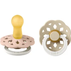 BIBS Fopspeen Boheme 6-18 Maanden, Blush & Vanille Night Glow