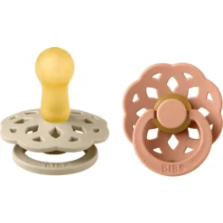 BIBS Fopspeen Boheme 6-18 Maanden Vanille/ Peach