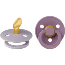 BIBS® Fopspeen Colour Anatomische Speen Fossil Grey & Mauve 0-6 Maanden, 2st