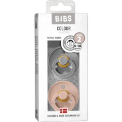 BIBS Fopspeen Colour Cloud / Blush 6-18 Maanden, 2 Stuks. -Lief En Klein bibs fopspeen colour cloud blush 6 18 maanden 2 stuks a320781 2