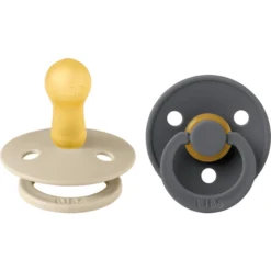 BIBS® Fopspeen Colour IJzer & Vanille 6-18 Maanden, 2 St.