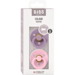 BIBS® Fopspeen Colour Lavendel/Baby Roze 6-18 Maanden, 2 Stuks. -Lief En Klein bibs fopspeen colour lavendel baby roze 6 18 maanden 2 stuks a395052 2