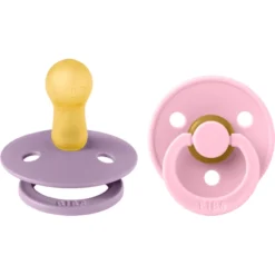 BIBS® Fopspeen Colour Lavendel/Baby Roze 6-18 Maanden, 2 Stuks.