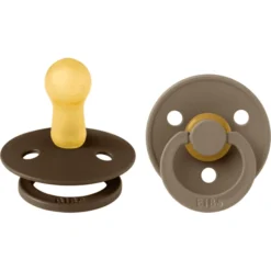 BIBS Fopspeen Colour Mokka/Donker 6-18 Maanden, 2 St.