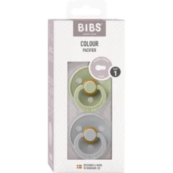 BIBS® Fopspeen Colour Sage/Cloud 0-6 Maanden, 2 Stuks. -Lief En Klein bibs fopspeen colour sage cloud 0 6 maanden 2 stuks a394488 2