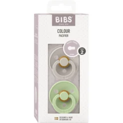 BIBS® Fopspeen Colour Sand / Pistachio 6-18 Maanden, 2 Stuks. -Lief En Klein bibs fopspeen colour sand pistachio 6 18 maanden 2 stuks a395057 2