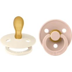 BIBS® Fopspeen Colour Symmetrische Speen Ivoor & Blush 6-18 Maanden, 2st.