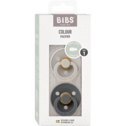 BIBS® Fopspeen Colour Symmetrische Speen Sand & Iron 0-6 Maanden, 2 Stuks. -Lief En Klein bibs fopspeen colour symmetrische speen sand amp iron 0 6 maanden 2 stuks a390046 3