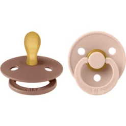 BIBS® Fopspeen Colour Symmetrische Speen Woodchuck & Blush 0-6 Maanden, 2st. -Lief En Klein bibs fopspeen colour symmetrische speen woodchuck amp blush 0 6 maanden 2st a390032 2