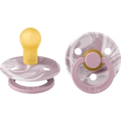 BIBS® Fopspeen Colour Tie Dye - Heather & White 0-6 Maanden, 2 St.