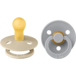 BIBS® Fopspeen Colour Wolk & Vanille 0-6 Maanden, 2 Stuks.