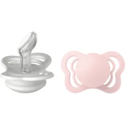 BIBS Fopspeen Couture Haze En Blossom Silicone 0-6 Maanden, 2 Stuk