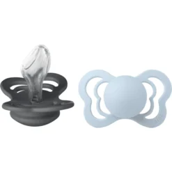 BIBS® Fopspeen Couture Strijkijzer & Baby Blauw Siliconen 6-18 Maanden, 2st.