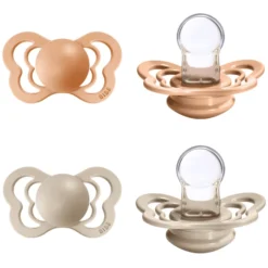 BIBS Fopspeen Couture Vanille / Peach Siliconen 0-6 Maanden, 4 St. -Lief En Klein bibs fopspeen couture vanille peach siliconen 0 6 maanden 4 st a321180 3