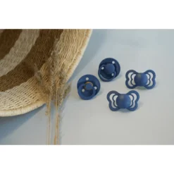 BIBS Fopspeen Couture Wolk / Steel Blauw Latex 0-6 Maanden, 2 St. -Lief En Klein bibs fopspeen couture wolk steel blauw latex 0 6 maanden 2 st a320926 4