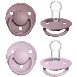 BIBS Fopspeen De Lux Dusky Lilac / Heather 0-36 Mnd, 4 St. -Lief En Klein bibs fopspeen de lux dusky lilac heather 0 36 mnd 4 st a321139 3