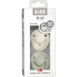 BIBS Fopspeen De Lux Ivoor / Salie 0-36 Mnd, 2 St. -Lief En Klein bibs fopspeen de lux ivoor salie 0 36 mnd 2 st a320822 2
