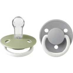 BIBS Fopspeen De Lux Sage / Cloud Glow 0-36 Mnd, 2 St.