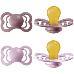 BIBS Fopspeen Supreme Dusky Lila / Heather Latex 6-36 Maanden, 4 St. -Lief En Klein bibs fopspeen supreme dusky lila heather latex 6 36 maanden 4 st a321163 3